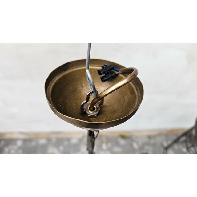 Art Nouveau Brass Lamp, 1890s For Sale - Image 6 of 8