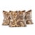 Brown Designer Vicki Payne Free Spirit Crewel Taupe & Brown Block Print Botanical Floral Leaf Pillow Covers- 3 Pieces For Sale - Image 8 of 8
