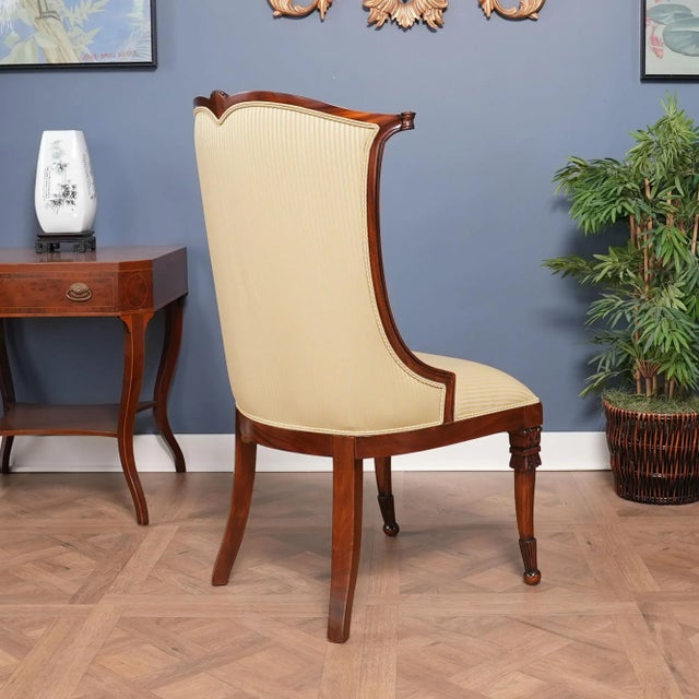 2010s American Upholstered Side Chair For Sale - Image 5 of 12