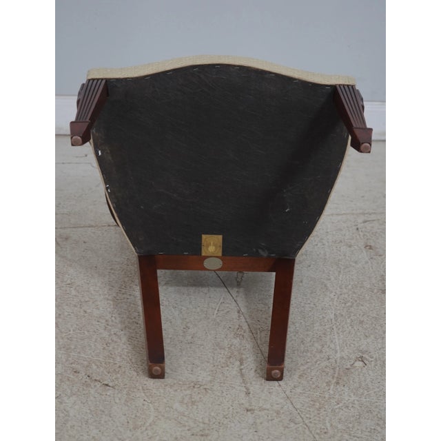 Pair Baker Shield Back Mahogany Armchairs For Sale - Image 11 of 12