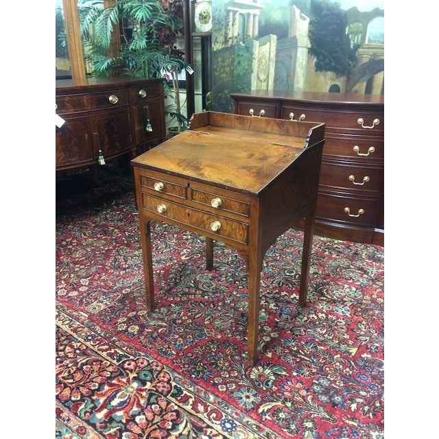 American Antique Plantation Desk, Rustic Walnut Desk For Sale - Image 3 of 13