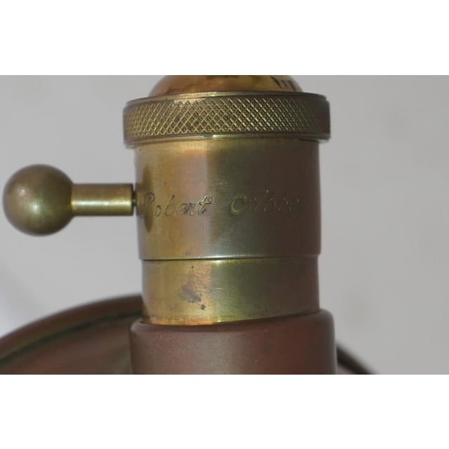 Robert Abbey Swing Arm Brass Reading Library Lamp For Sale In Philadelphia - Image 6 of 14