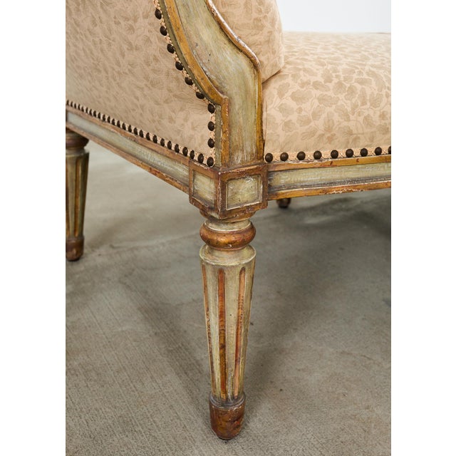 Monumental Neoclassical Style Hendrix Allardyce Chaise Longue For Sale - Image 10 of 12