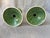 Vintage Bordallo Pinheiro Green Ceramic Candlestick a Pair For Sale - Image 9 of 11