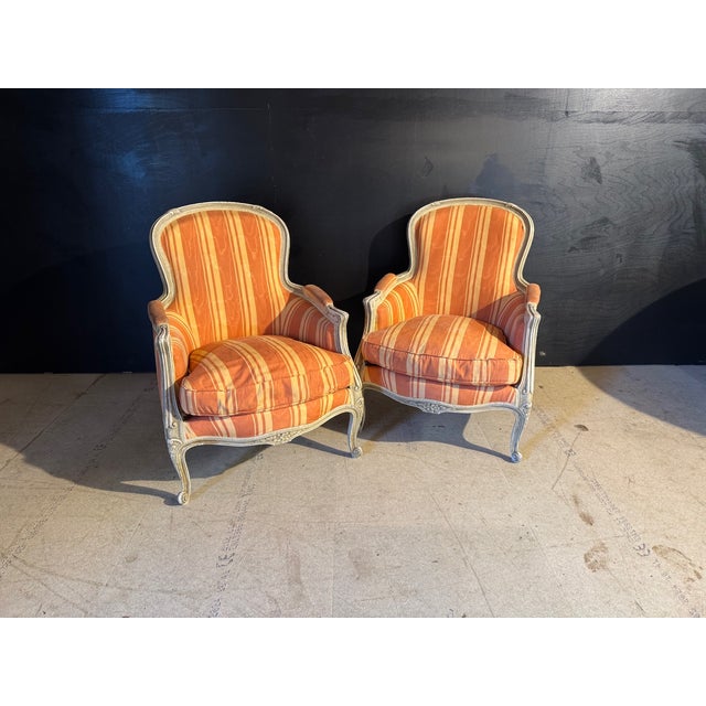 French Bergere Lounge Chairs, 1900, Set of 2 For Sale - Image 15 of 17
