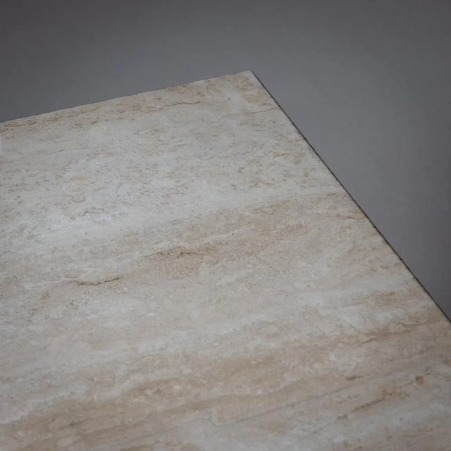 Late 20th Century Travertine Side Table For Sale - Image 9 of 10