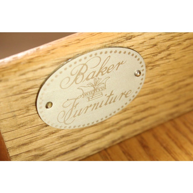 Baker Federal Style Inlaid Mahogany Round Side Table For Sale In Philadelphia - Image 6 of 12