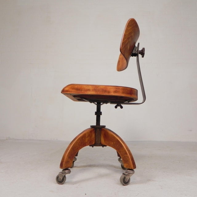 1930s Bauhaus Office Chair from Krenzer, 1930s For Sale - Image 5 of 18