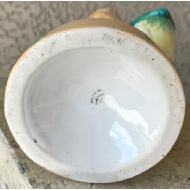 Mid 20th-Century Palm Beach Chic Regency-Style Lusterware Parrot Bud Vase, Japan For Sale - Image 10 of 12