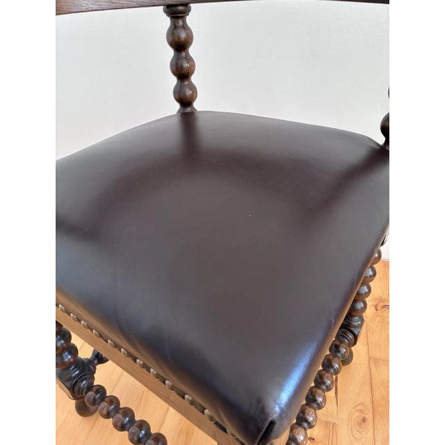Antique Edwardian Bobbin Corner Chair, English 1900 For Sale - Image 11 of 14
