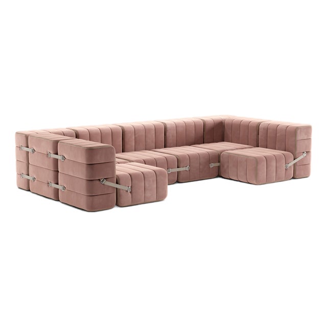 Flexible U-Sofa from Ambivalenz, Set of 15 For Sale