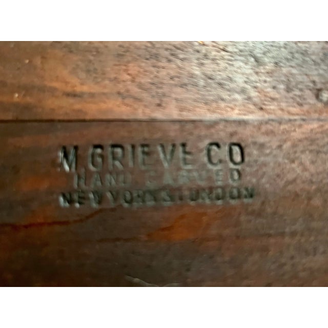 Vintage English Mahogany End Table-M.Grieve-Two Available For Sale - Image 4 of 7