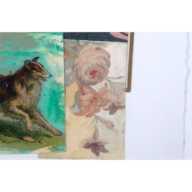 Randa Newland Untitled (Collie) Contemporary Mixed Media & Collage Framed 2002 For Sale - Image 10 of 12