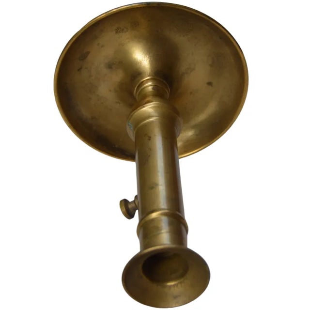 Mid 20th Century Moroccan Hand-Crafted Brass Candleholder For Sale In New York - Image 6 of 8