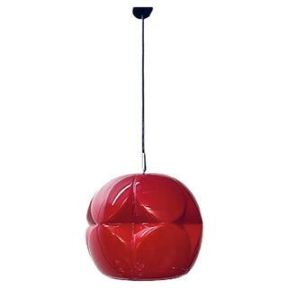 Mid-Century Modern Glass Pendant Lamp from Peill & Putzler For Sale