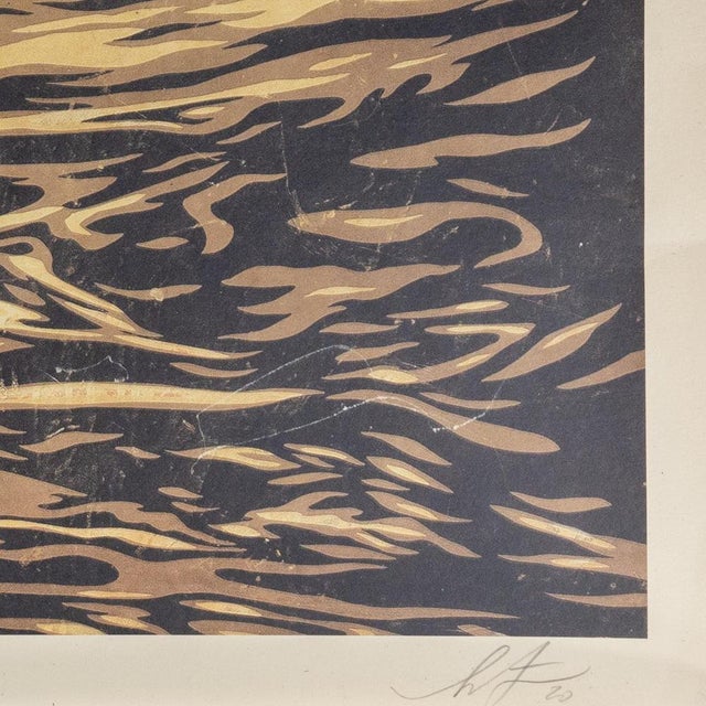 Contemporary Shepard Fairey, Dark Wave, Lithograph For Sale - Image 3 of 7