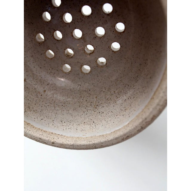 Vintage Handmade Studio Pottery Colander For Sale - Image 15 of 15
