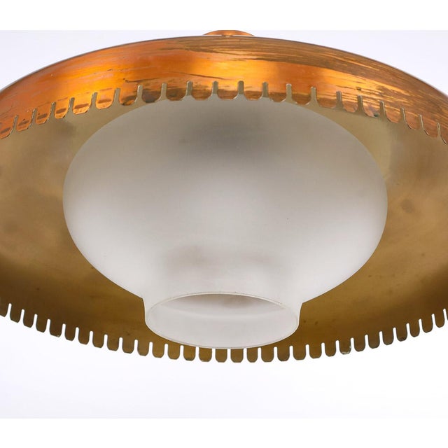 Vintage Copper and Glass Pendant Lamp by Jørn Utzon, 1940s For Sale - Image 10 of 13
