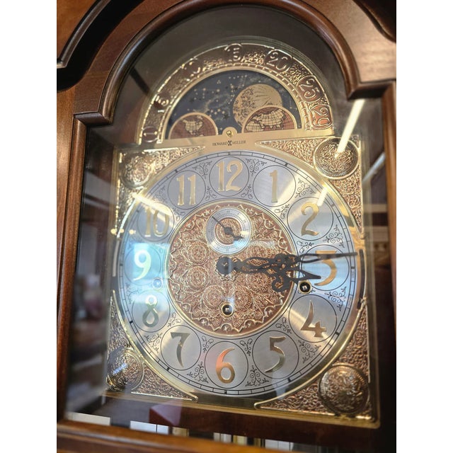 Traditional Howard Miller Baldwin Grandfather Clock For Sale - Image 3 of 6