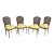 Set of Four Chinoiserie & Caned Chairs For Sale