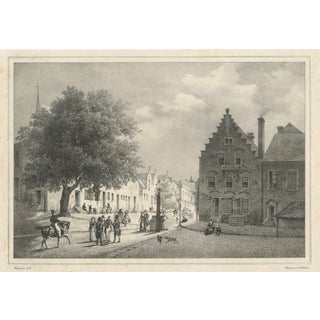Tirpenne, Albany, New York Street View, 1840, Lithograph For Sale