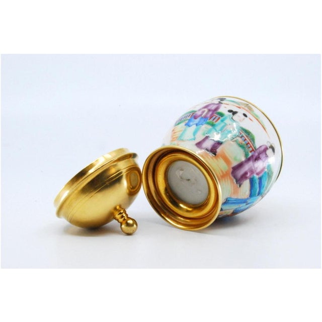 Porcelain Pot with Scenes For Sale - Image 5 of 11