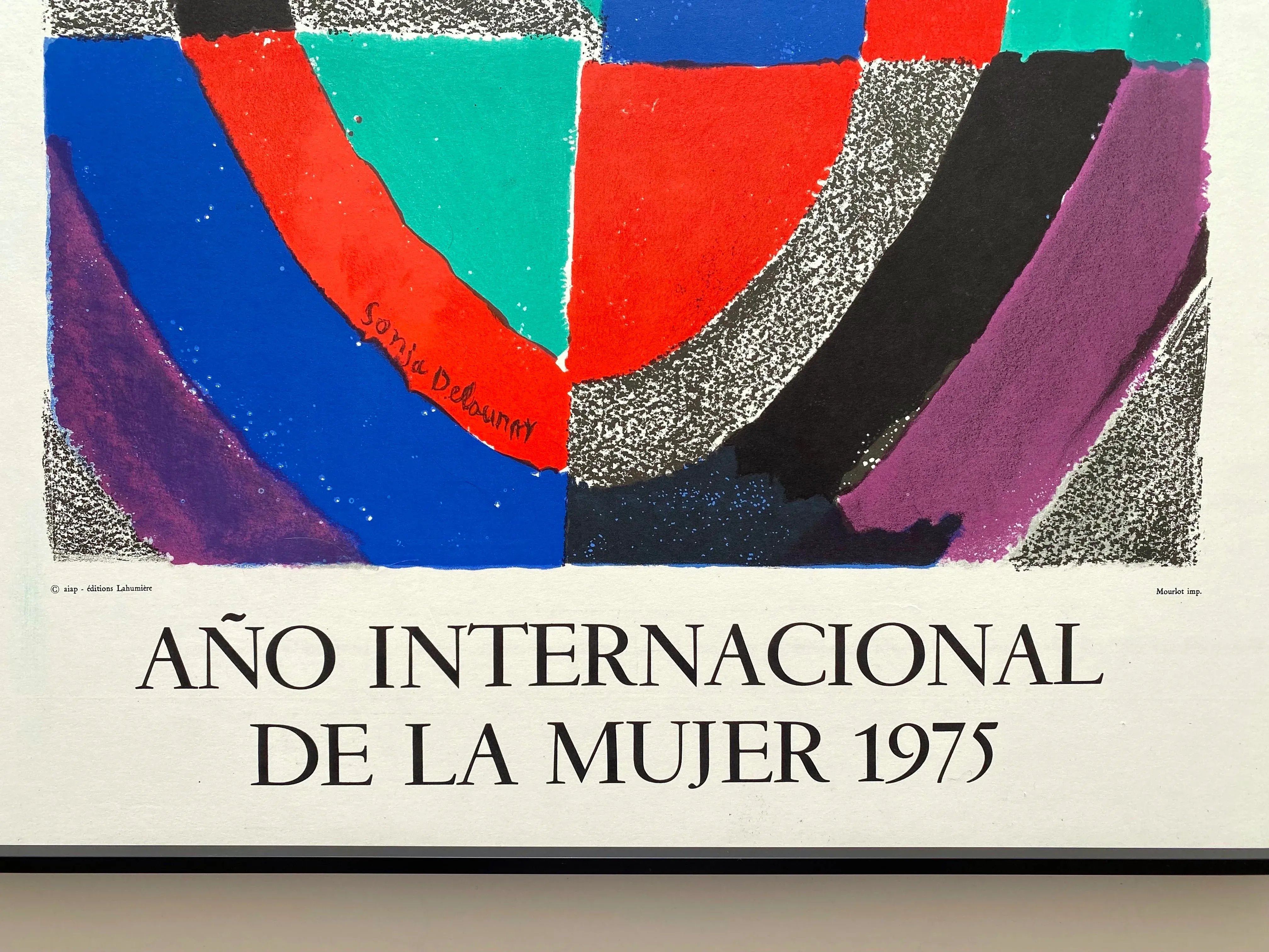 Sonia Delaunay Vintage 1975 Mourlot Fine Art Lithograph Print