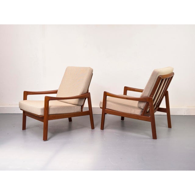 1960s Teak Lounge Chairs by Tove & Edvard Kindt Larsen for Gustav Bahus, 1960s, Set of 2 For Sale - Image 5 of 18
