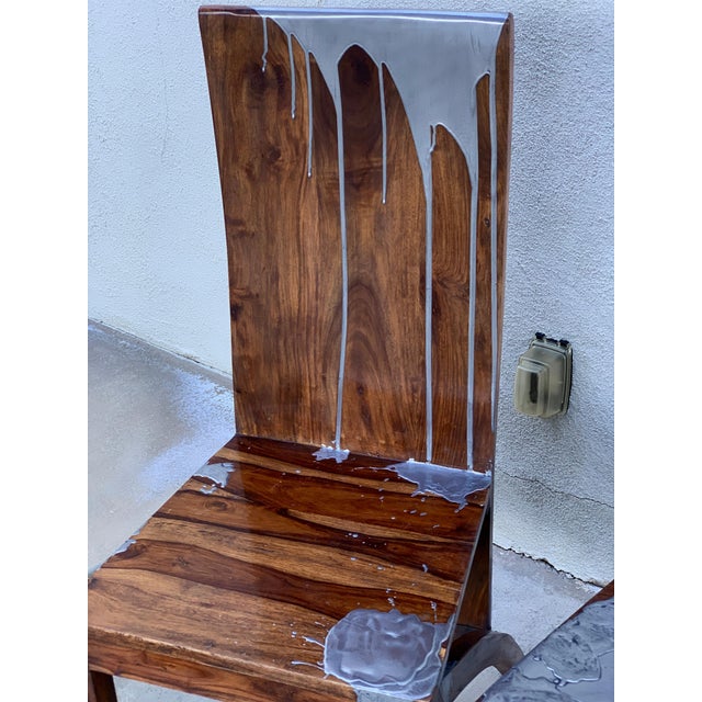 Early 20th Century Acacia Wood Chairs For Sale - Image 13 of 17