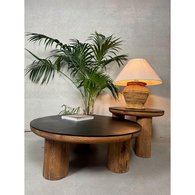 Japandi Salontafel Tables, 1990s, Set of 2 For Sale - Image 3 of 15