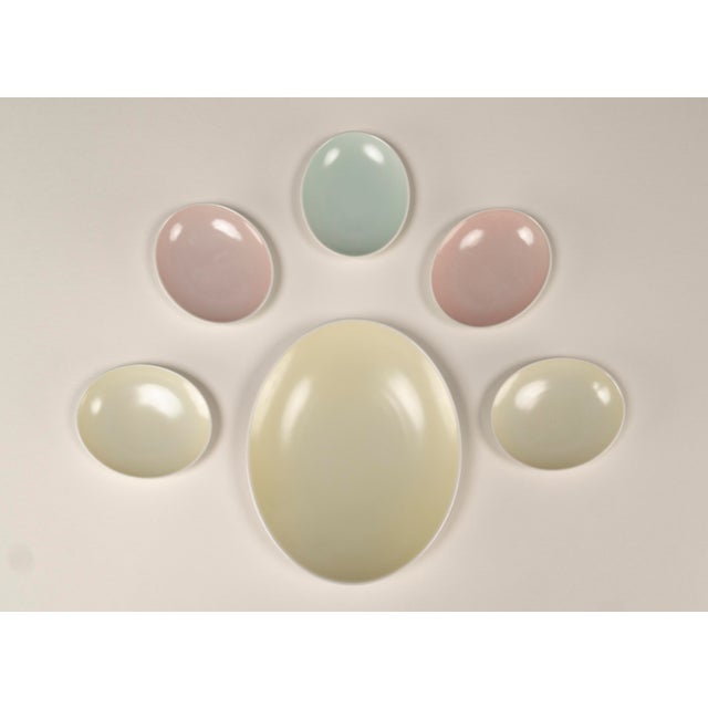 Mid-Century Modern Pastel Porcelain Cabaret Set by Hubert Griemert for Fürstenberg, 1950s, Set of 6 For Sale - Image 12 of 12