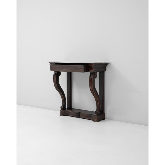 19th Century French Restauration Console Table With Marble Top For Sale - Image 4 of 18