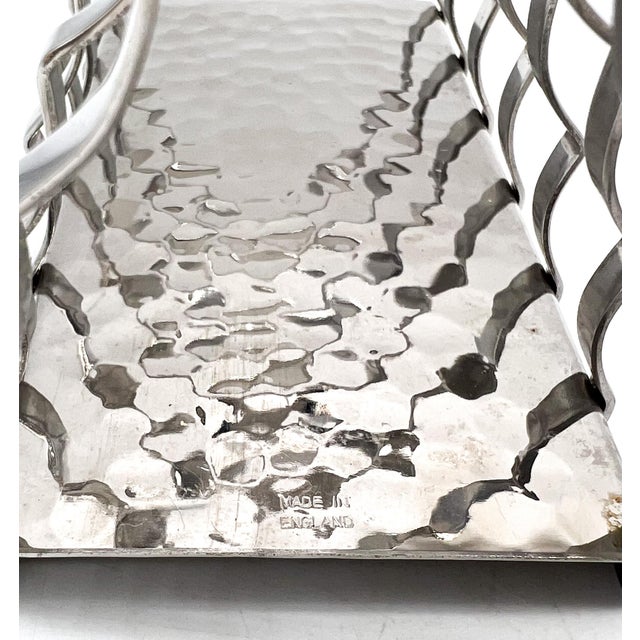 Vintage English Olde Hall Stainless Steel 6-Slice Toast Rack – Mid-Century Modern / English Traditional For Sale - Image 11 of 14