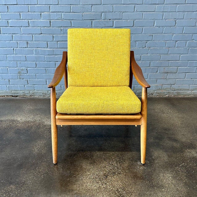 Jason Møbler 1950s Kurt Østervig Reclining Lounge Chair in Teak and Oak For Sale - Image 4 of 9