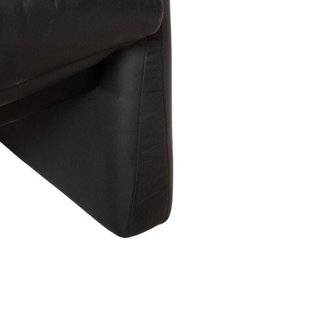 Lugano Leather Armchair in Black with Manual and Reclining Function from Erpo For Sale - Image 10 of 18