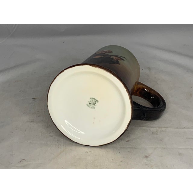 Ceramic Antique Limoges Monk Mug: William Guerin Hand-Painted Tankard c. 1900 For Sale - Image 7 of 10
