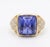 Natural Diamond 0.62cts & Tanzanite 10.90cts Ring in 14k Gold, Size 3 For Sale - Image 4 of 8