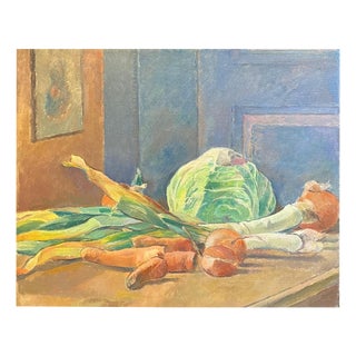 Fernand Blondin, Vegetables, Oil on Canvas For Sale
