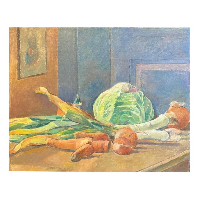 Fernand Blondin, Vegetables, Oil on Canvas For Sale