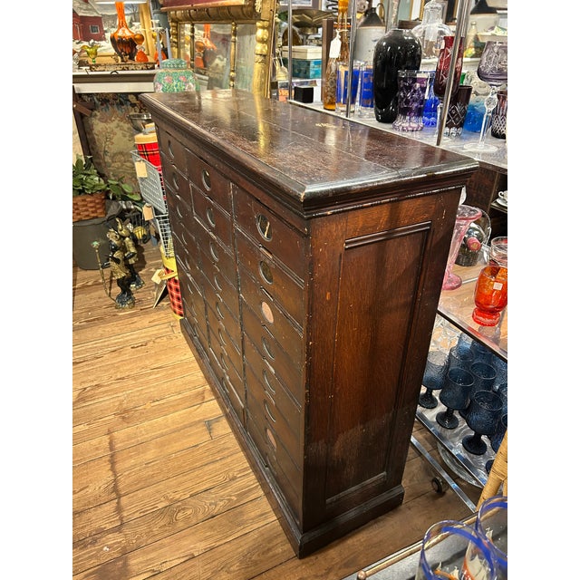 Large Antique Amberg File & Index Company Letter File Cabinet For Sale - Image 12 of 18