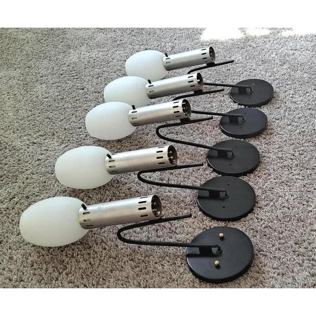 Italian Wall Sconces by Stilnovo - Set of 5 For Sale In Los Angeles - Image 6 of 11