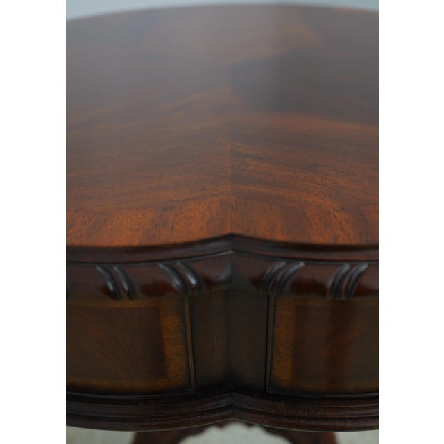Henkel Harris Mahogany Clover Top Table W. Drawer For Sale - Image 11 of 18