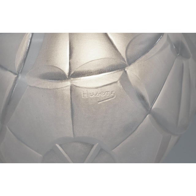 French Art Deco Pendant Light by Francis Hubens & Degue 1930 France For Sale - Image 6 of 7
