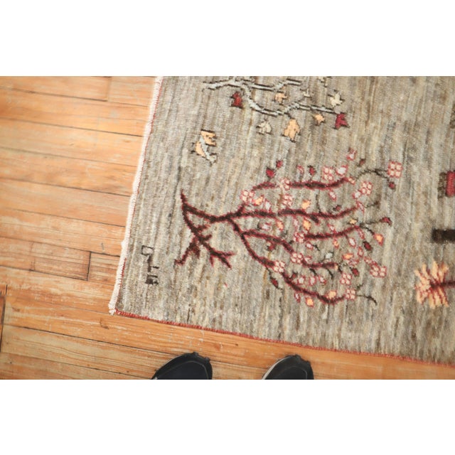 Zabihi Collection Signed Persian Gabbeh Rug For Sale - Image 4 of 6