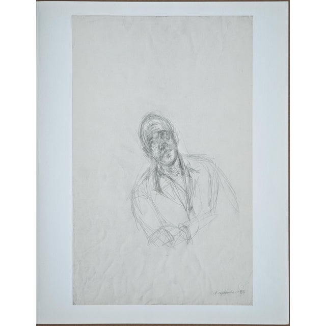 Modern Alberto Giacometti, Portrait of Jean Gênet, 1963, Original Lithograph For Sale - Image 3 of 9