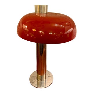 1970s Hooded Aluminum Table Lamp by Laurel Lamp Co. For Sale