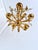 Metal French Gilt and Silvered Tole Leaf 5-Light Chandelier, 1960s For Sale - Image 7 of 16