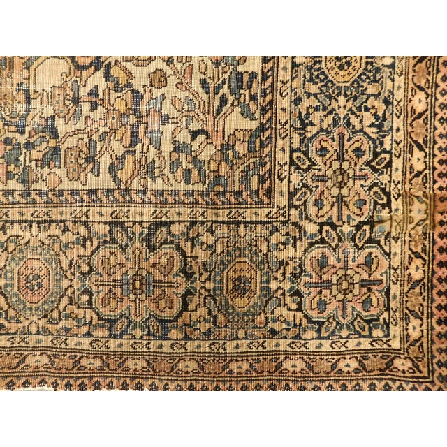 Terra Cotta Antique Hand-Knotted Persian Rug. 4'x 7' For Sale - Image 8 of 16
