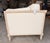 Contemporary Worlds Away Llc. Linen and Oak Sofa For Sale - Image 3 of 5