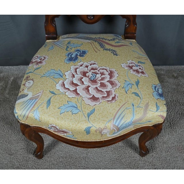 Napoleon III Wet Nurses Chair in Mahogany For Sale - Image 5 of 15